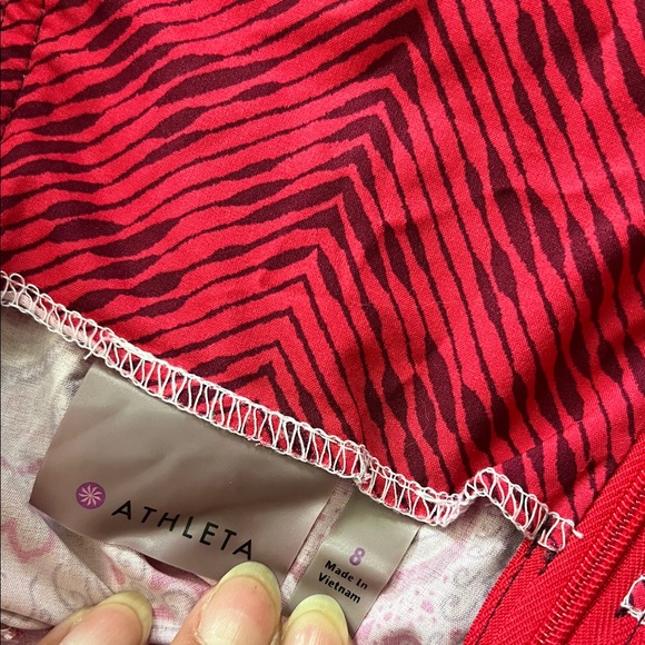 Athleta Pack Everywhere Halter Dress Paisley Grenadine size 8 - Picture 4 of 6